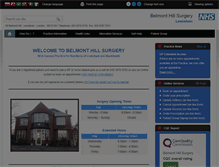 Tablet Screenshot of belmonthillsurgery.co.uk